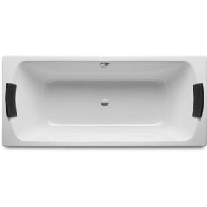 Baignoire Acier Émaillee Avec Fond Antiderapant 1800x800 Blanc Lun - Roca A221270000