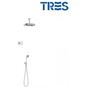 Tres Kit De Douche Thermostatique Électronique Et Encastré Shower Technology Chrome - Tres 09226202