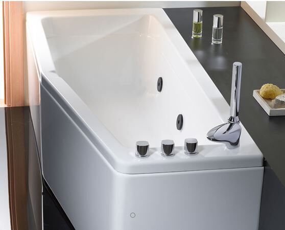 Busco Baignoire compacte 170x70 sans hydromassage - Version 1 - Avec Robinets Teorema