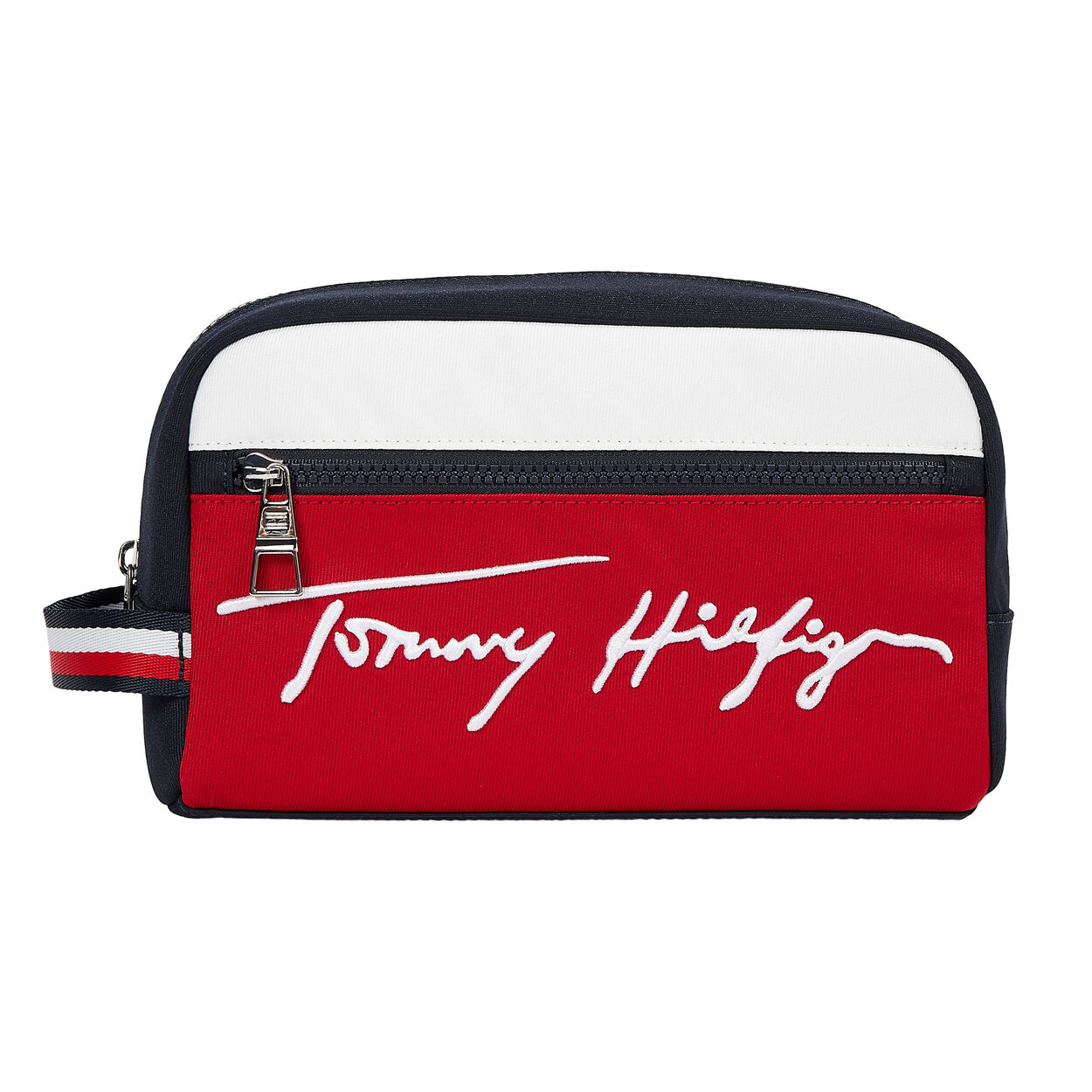 Tommy Hilfiger Accessoires Trousse de toilette Tommy Hilfiger Signature colorblock bleu marine, rouge et blanc - BLEU MARINE -