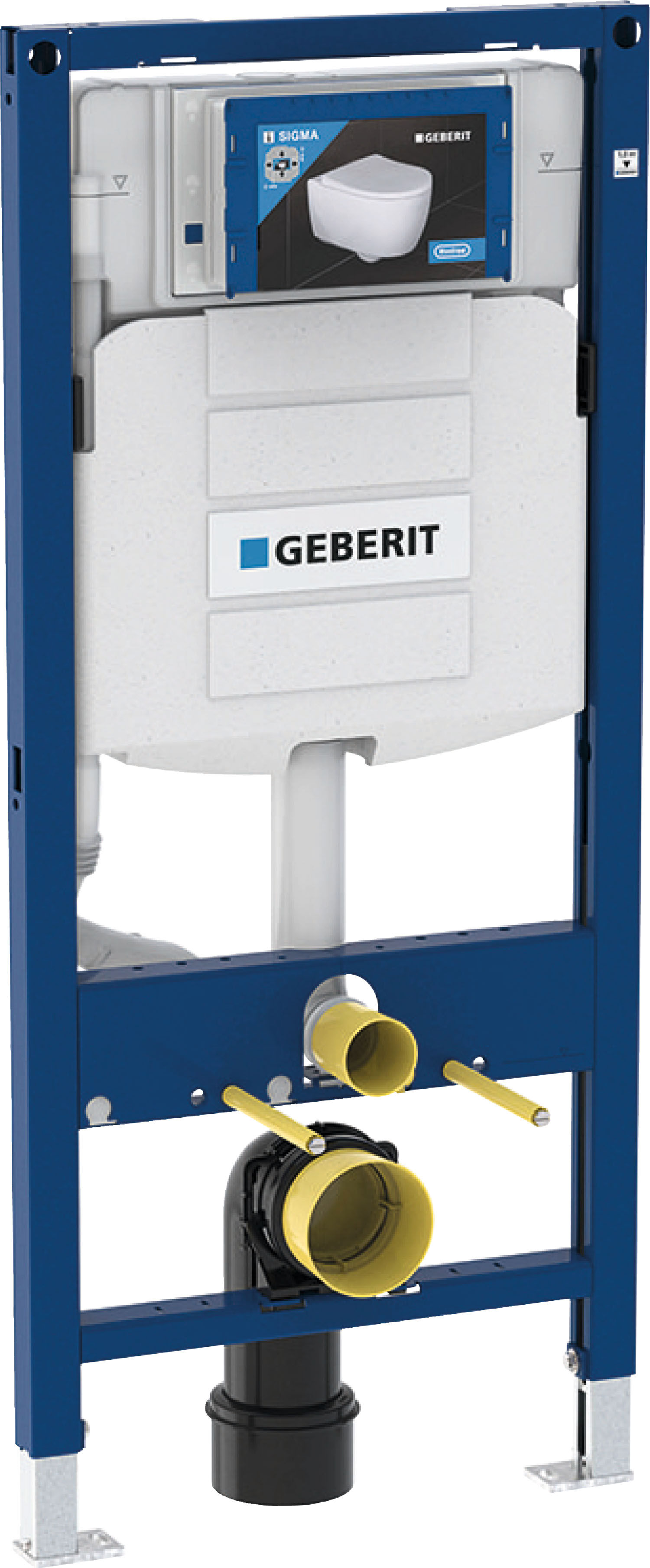Geberit Duofix bâti-support 111300005  avec réservoir encastré Sigma 12 cm,hauteur 112 cm