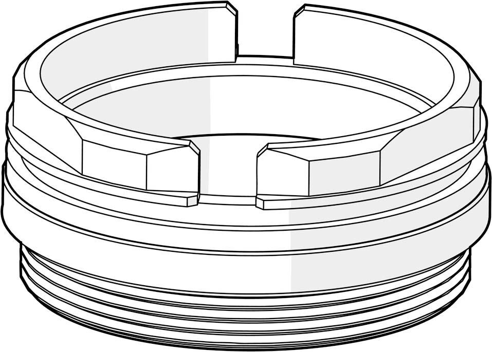 Vis de fixation Hansa M50 x 1 sw45 59914070 M50x1, SW45