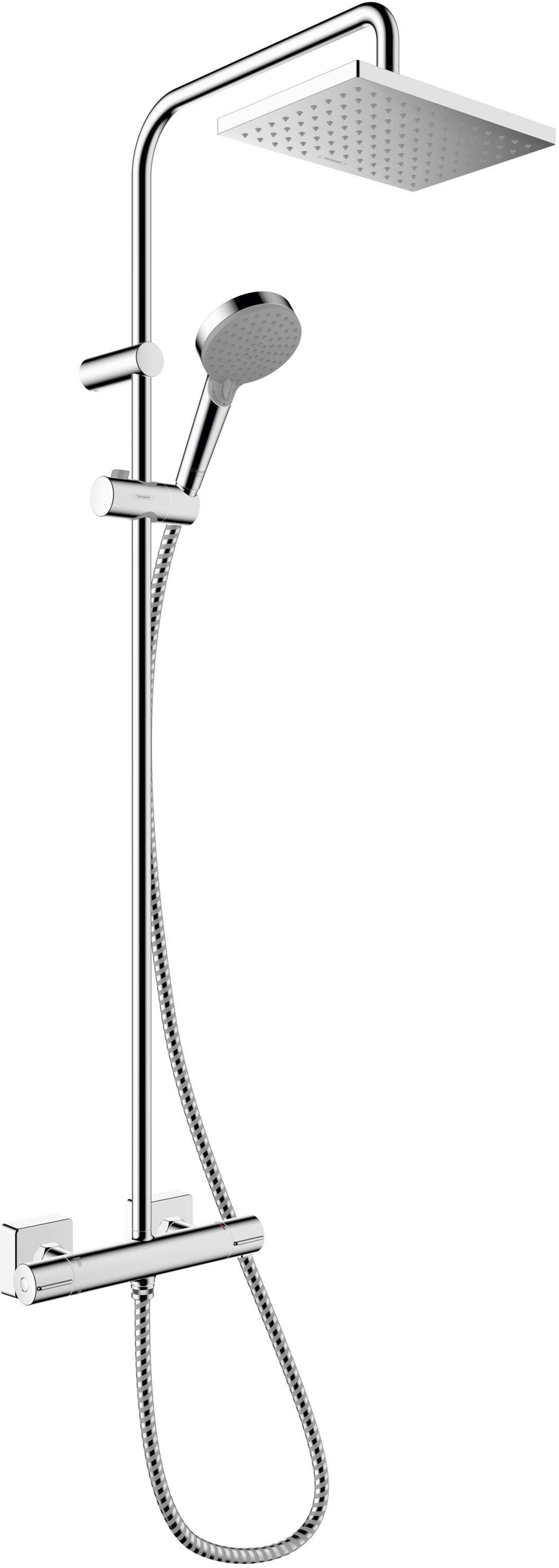 Hansgrohe Vernis Shape 230 Colonne de douche avec mitigeur  thermostatique 26286000, chromé