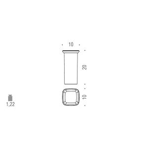 Colombo Design B32500 Scopino Vetro Acidato Natur Codice Prod: B32500-Van