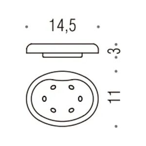 Colombo Design Melo' Ricambio Bacinella Per Art. B1201; B1201c; B1240 Satinato Codice Prod: B12510-Van