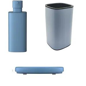 colombo design set accessori ocean blue trenta mood porta sapone + bicchiere + dispenser codice prod: b30400c06+b30410c06+b93410c06