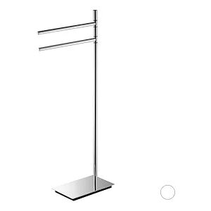 Colombo Design Square Piantana 87cm 2 Porta Salviette Bianco Opaco Codice Prod: B99010bm