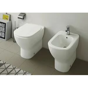 Ideal Standard Serie Tesi New Aquablade® Filo Parete Wc T353601 + Bidet T354001 + Sedile Codice Prod: T353601+t354001