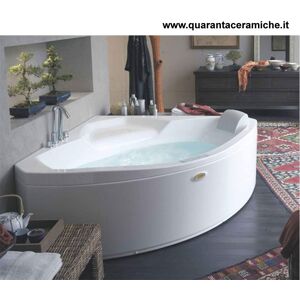 Jacuzzi Uma vasca idromassaggio ad angolo 130x130 Versione unica con rubinetteria a bordo vasca