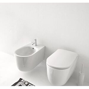 Sanitari sospesi Kerasan Nolita vaso Norim bidet coprivaso slim rallentato