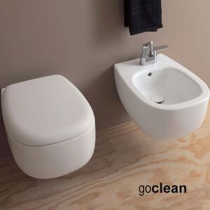 Ceramica Flaminia Flaminia Bonola bianco opaco (LATTE) vaso Goclean bidet e coprivaso rallentato