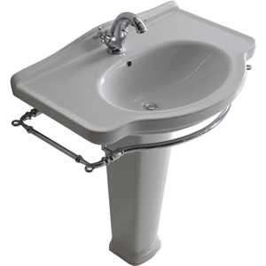 Galassia Ethos lavabo sospeso o su colonna 75 cm Con Colonna