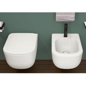 Ceramica Cielo Spa Sanitari sospesi Cielo Era vaso rimless 2.0, bidet e coprivaso rallentato