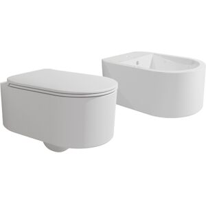 Ceramica Flaminia Sanitari Sospesi Flaminia Astra Latte vaso goclean, bidet e coprivaso slim rallentato