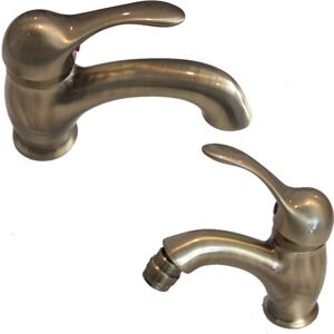 Raf Twiggy miscelatore monocomando lavabo e bidet bronzo