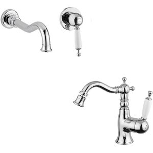 stro Bugnatese Oxford monocomando lavabo a parete e bidet