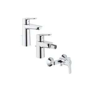 Set Miscelatori Grohe Bauedge Lavabo Bidet E Doccia Esterno Cromo