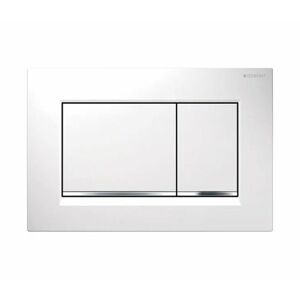 Geberit SIGMA30 PLACCA DI COMANDO 2 TASTI BIANCA / CROMO 115.883.KJ.1