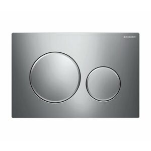 Geberit SIGMA20 PLACCA DI COMANDO DOPPIO TASTO CROMO LUCIDO / ANELLI CROMO SATINATO 115.882.KH.1