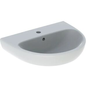 Geberit SELNOVA LAVABO 55 CM. MONOFORO IN VETROCHINA BIANCO 500.315.01.7