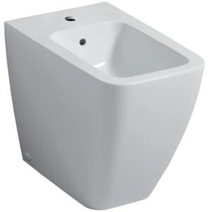 Geberit ICON SQUARE BIDET A PAVIMENTO BTW FILO PARETE CON FISSAGGIO NASCOSTO BIANCO 231950000