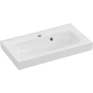 SENSEA Lavabo consolle rettangolare Remix L 61 x P 35 x H 6.5 cm in ceramica bianco