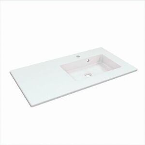 SENSEA Base per la vasca rettangolare Neo L 91 x P 49 x H 11 cm in porcellana bianco