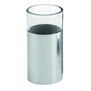 GEDY Bicchiere porta spazzolini Jumpy  L 6.4 x H 12.5 in inox cromo