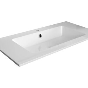 Leroy Merlin Lavabo   d'appoggio rettangolare L 80.5 x P 46 x H 12.5 cm bianco