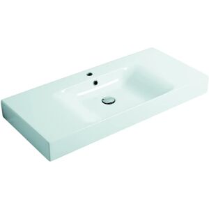 KERASAN Lavabo sospeso rettangolare Cento L 100 x H 10 x P 45 cm