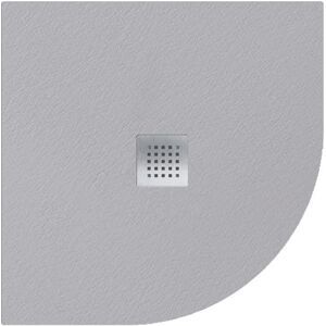 Leroy Merlin Piatto doccia in resina semicircolare Strato 90 x 90 cm grigio