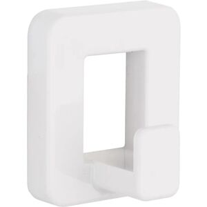 Leroy Merlin Gancio appendiabiti da avvitare  Funky in plastica bianco lucido L 6.5 x H 6.5 cm