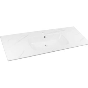 SENSEA Base per la vasca rettangolare L 121 x P 46 x H 15.5 cm in ceramica bianco