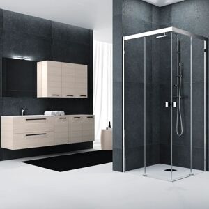 Leroy Merlin Lato per box doccia scorrevole Glam  70 cm, H 200 cm in vetro, spessore 6 mm trasparente cromato