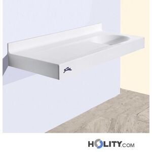 Fasciatoio A Muro Con Piano Lavabo H621_04