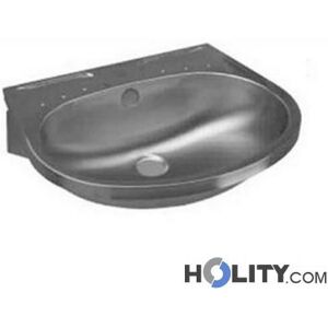 Lavabo In Acciaio Inox A Conchiglia H628_01