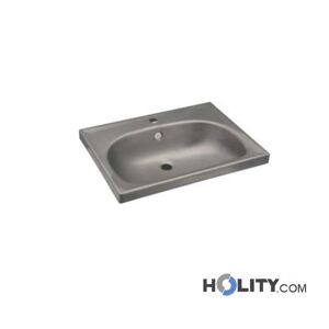 Lavabo Rettangolare In Acciaio Inox H679_13