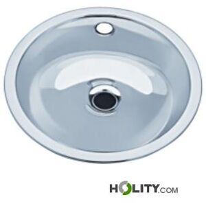 Lavabo Inox Circolare Ø 385 Mm Scarico Dec. H679_32