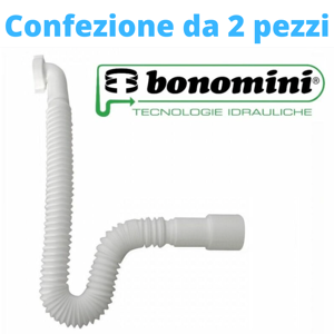 Bonomini Tubo di Scarico Jolly Flex con Attacco Curvo Varie Dimensioni 1
