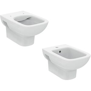 Ideal Standard Sospesi I.Life A Vaso Wc Rimls+ Bidet Sedile Avvolgente Soft-Close