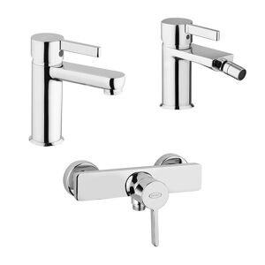 Jacuzzi Set rubinetti lavabo bidet e miscelatore esterno per doccia di  Rubinetteria modello Fiamma
