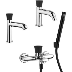 Jacuzzi Kit miscelatori lavabo bidet e gruppo vasca Illumina di  Rubinetteria