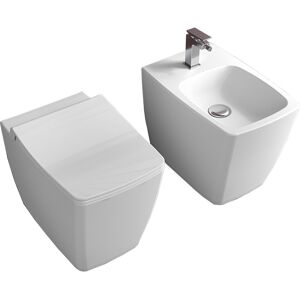 VITRA Metropole  Sanitari wc e Bidet Bianco opaco filo muro