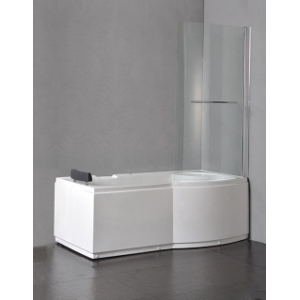 Arredo Casa Facile Vasche Vasca Bagno 170x75 In Abs Rinforzato Anta Vetro - Doccia