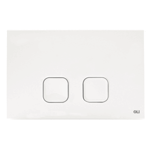 Placca Doppio Tasto Oli Plain Bianco (OL0070826)