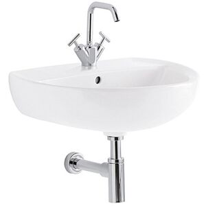 Lavabo Geberit Colibrì 55 Cm Monoforo Sospeso Bianco Lucido (500.871.00.1)