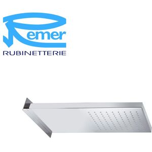 Remer Soffione Doccia A Parete In Acciaio Inox Lucidato A Specchio - 350ssx