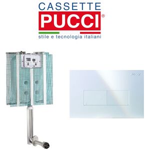 Pucci Cassetta Di Scarico Da Incasso Modello Pucci Eco Completa Di Placca Eco Linea Bianca