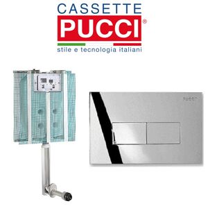 Pucci Cassetta Di Scarico Da Incasso Modello Pucci Eco Completa Di Placca Eco Linea Cromata