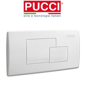 Pucci Ricambio Placca Eco Rame Pareti In Muratura Bianco Codice: 80005410 A 2 Pulsanti